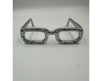 Handcrafted Sculptured Spectacles Sculpture Brutalist Home Design Modern Decor