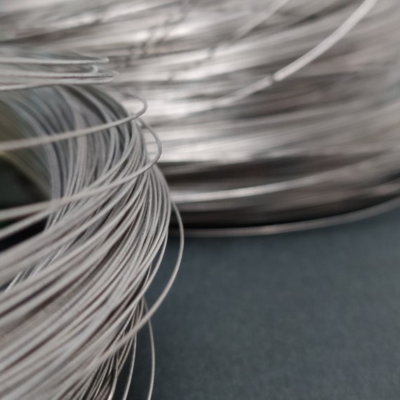 Pure Titanium Wire - 0.8mm (20ga) annealed Smooth Polished, by The Foot