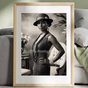 Black Woman Wall Art, Harlem Renaissance, Black Harlem, 1920s Black Art