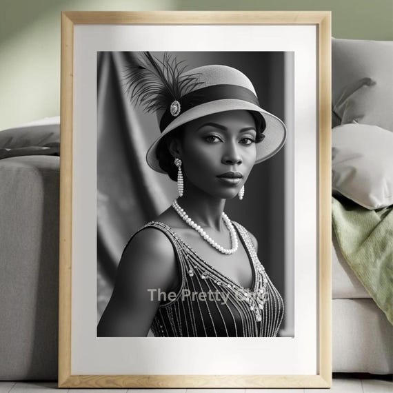1920's Harlem Renaissance, Black Woman Wall Art