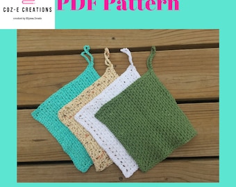 Pattern: Quick Crochet Washcloth, crochet pattern, crochet washcloth pattern, crochet cloth pattern, crochet dishcloth pattern, pdf pattern