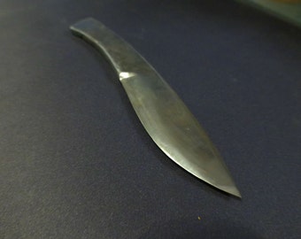 Le Full Black, Couteau brut sans manche d'artisanat Français forgé à l'ancienne, Original, Unique, Artistique