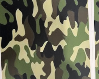 Full sheet (8x 10) Camouflage edible image. Perfect for wrapping cakes and treats.