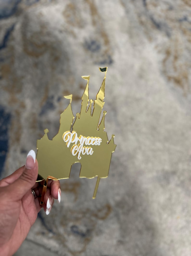 Princess Castle Acrylic Cake Topper - Etsy