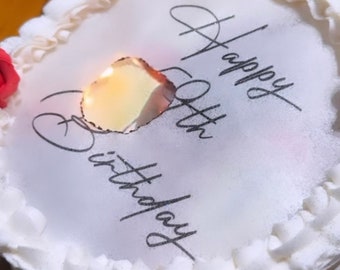 Burn-Away Cake Your 20s Have Expired Talk 30 to Me Edible Image Cake Topper Set