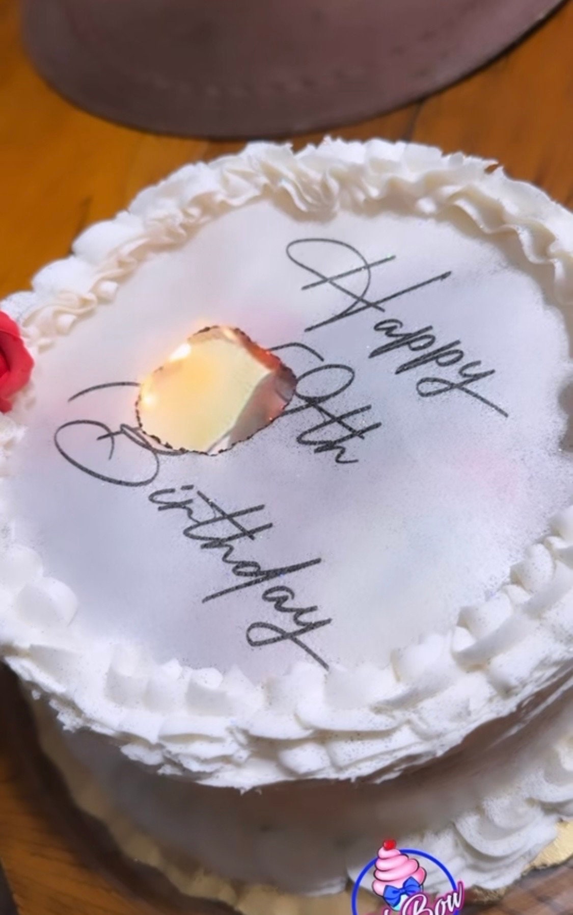 Precut Viral Burnaway Cake Image and Edible Image Combo