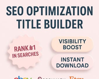 Seopfleger für Etsy by Poshmark | Excel-Listing-Optimierungs-Tool | Sofortdownload | Reseller Tool | Suchmaschienen-Optimierung