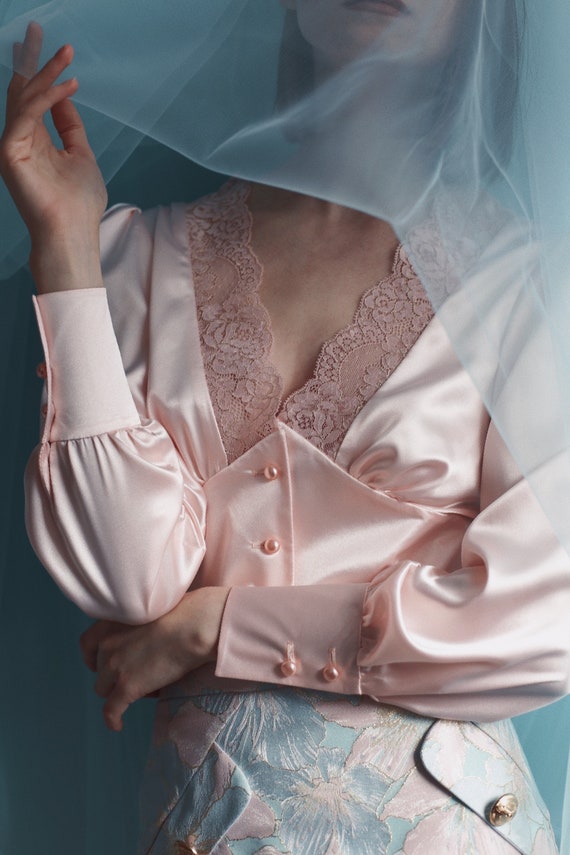 shiny blouses