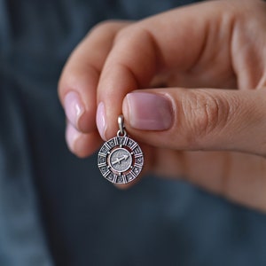 Sagittarius Pendant Sterling Silver 925,oxidised.