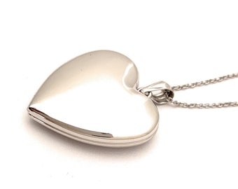 Photo Heart Locket Necklace Sterling Silver, Multi Picture Locket ,2 Way Locket, Birthday Gift for Women, Jewelry Gift for Mother,