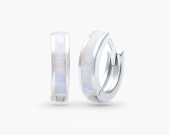XINGNIAO Life Stage Fuoco Creato-Opale 925 Argento Sterling Tondo A Cerchio Pendente Orecchini Gioielli da Donna