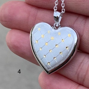 Multi Picture Locket Necklace with Photo, Heart Locket Necklace, Sterling Silver Locket, Multi Photo Locket, Remember a Loved One image 4
