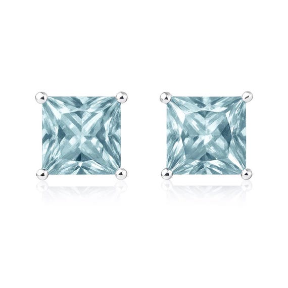 MARAMA Orecchini A Bottone In Argento 925 Con Pietra Labradorite – Gioiello Artigianale Con Chiusura A Farfalla, Dimensioni Pietra 9x10mm