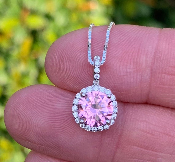 【threetimes】Pink coin necklace KF408R55R-