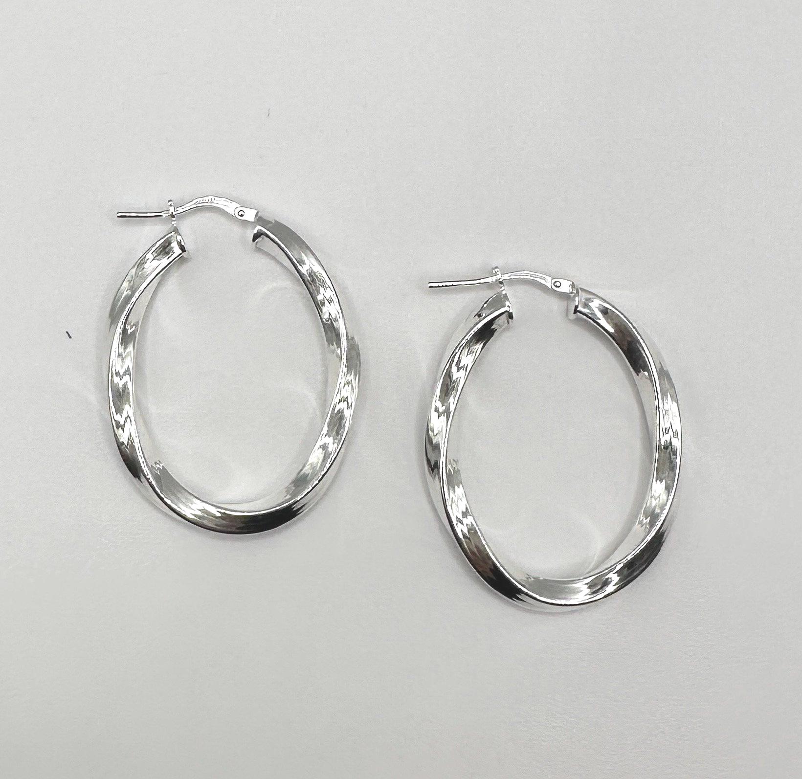 Amazon.com: ZELORES 925 Sterling Silver Twisted Hoop
