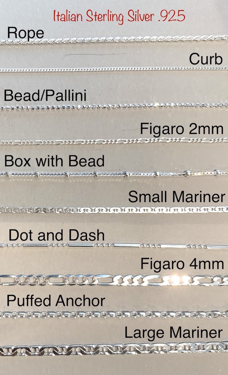 Silver Figaro Anklet, Sterling Ankle Bracelet, Dainty Chain Ankle Bracelet, Rope Anklet, Curb, Bead Ankle, Adjustable Anklet for Woman image 2