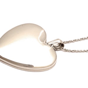 Heart Locket Necklace Sterling Silver, Gifts for Mom, Holds 2 pictures, Birthday Gift for Women, Grandma Locket
