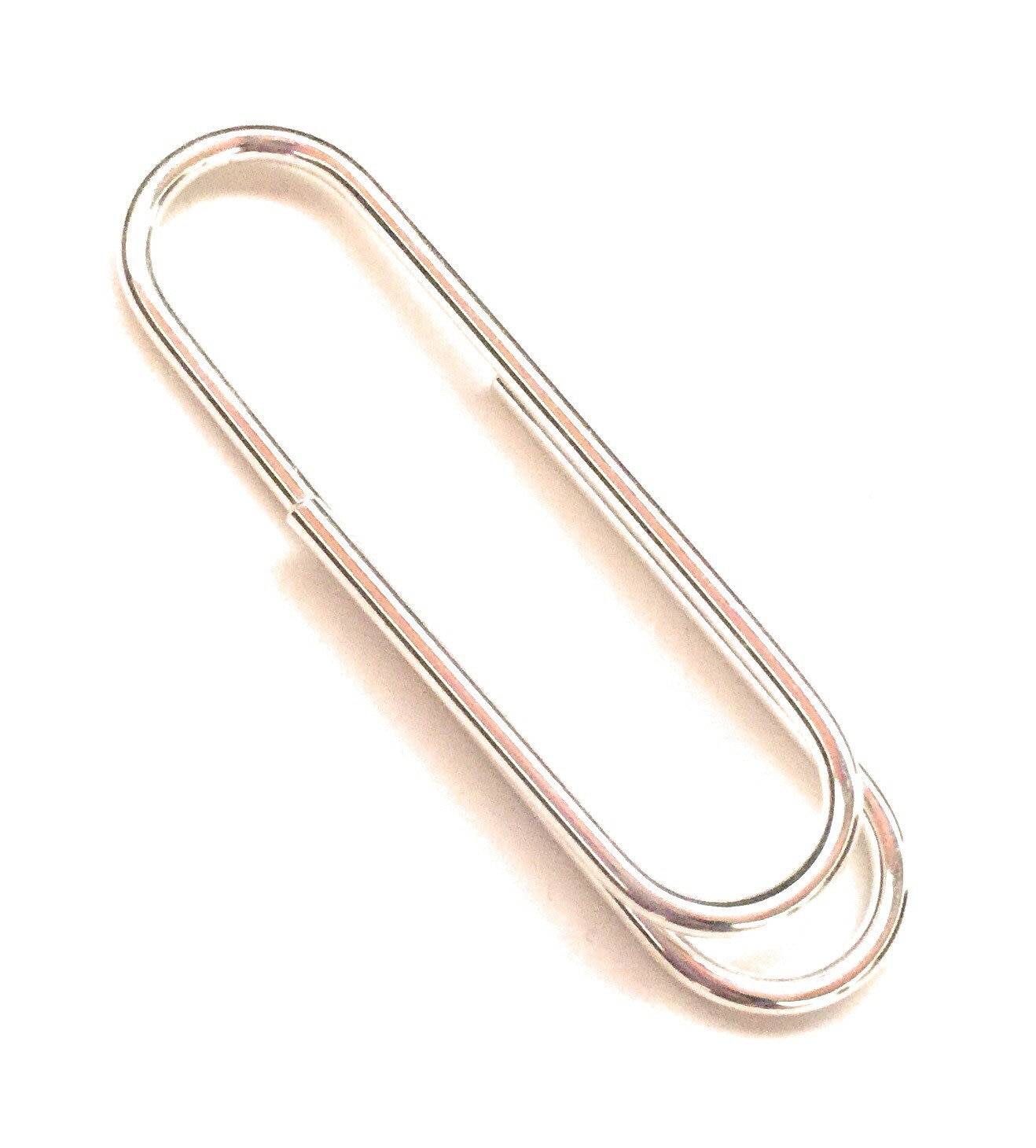 Minimalist Money Clip in Sterling Silver, Paperclip Money Clip, Dollar ...