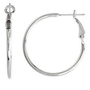 Brincos de argola com alavanca em prata esterlina 925, tubo de 2 mm - 3 tamanhos: 35 mm, 40 mm, 50 mm, brinco de argola de prata no suporte