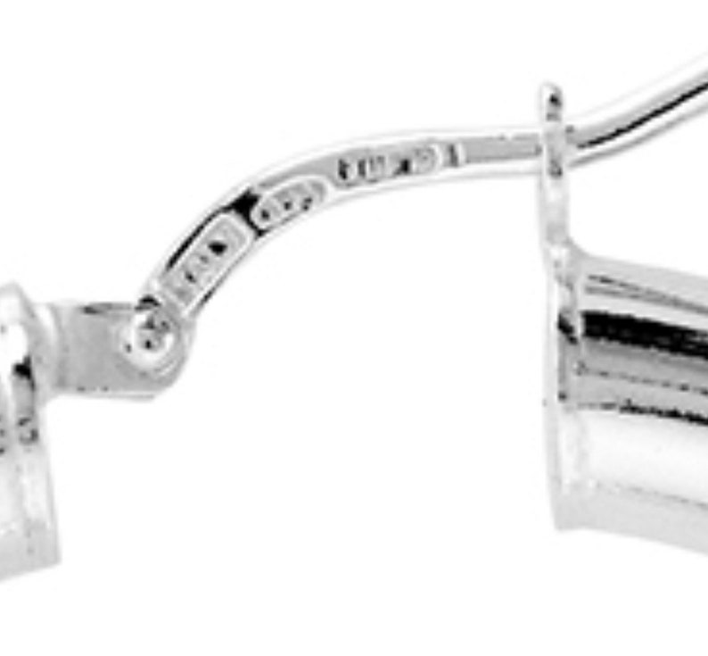 Wide Oversized Hoop Earrings - 925 Italian Sterling Silver - 2” diameter, 6mm Width Tube, Chunk Hoop Earrings image 9