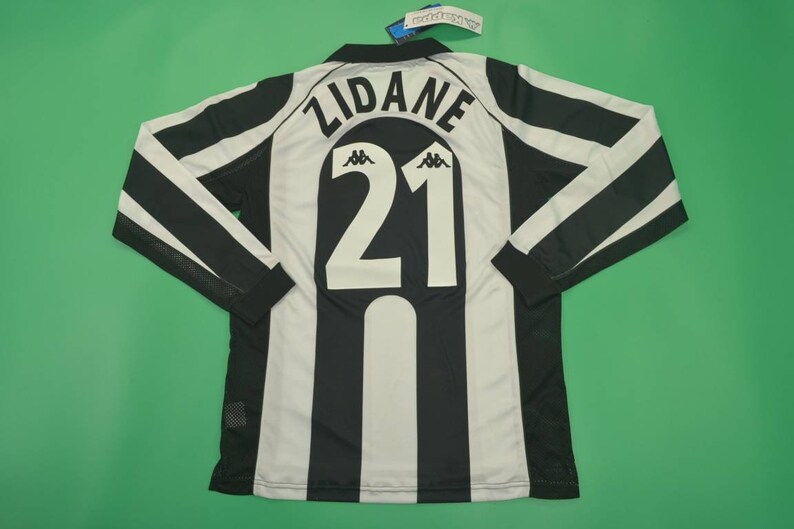 Juventus turin 1997 1998 jersey shirt zidane mesh home long | Etsy