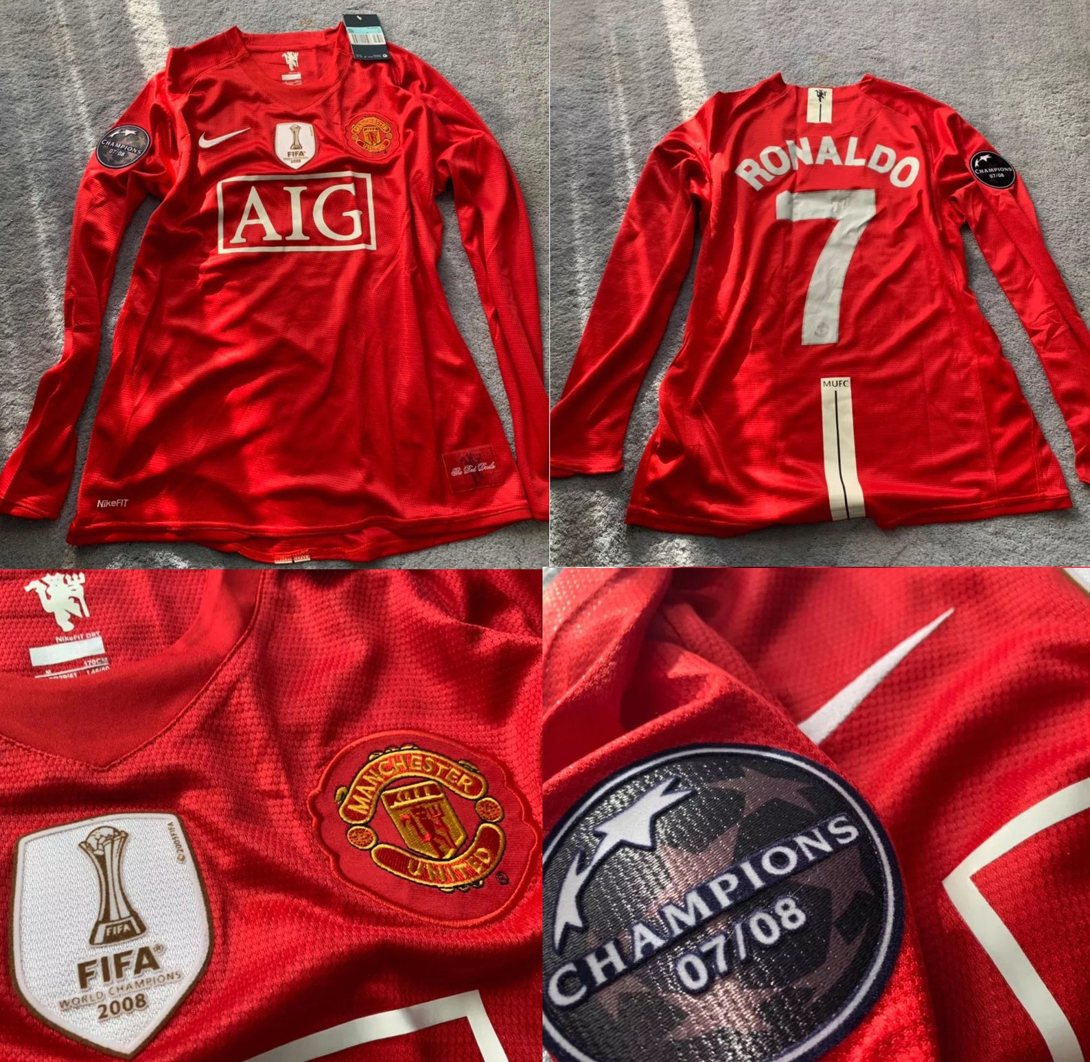 Manchester united jersey 2008 2009 maillot 2008 2009 cristiano Etsy