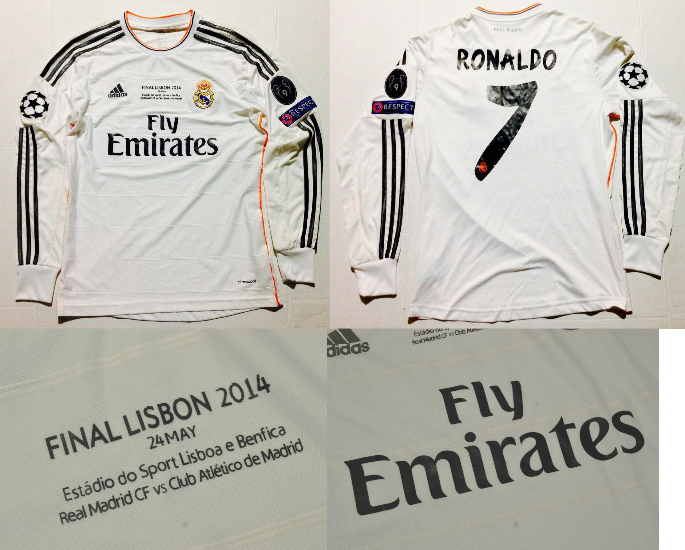 Real madrid jersey champions league final long sleeve 13 14 | Etsy