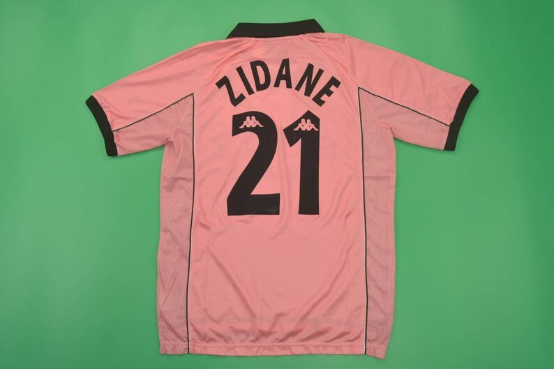 Juventus turin 1997 1998 jersey shirt centenary pink zidane | Etsy