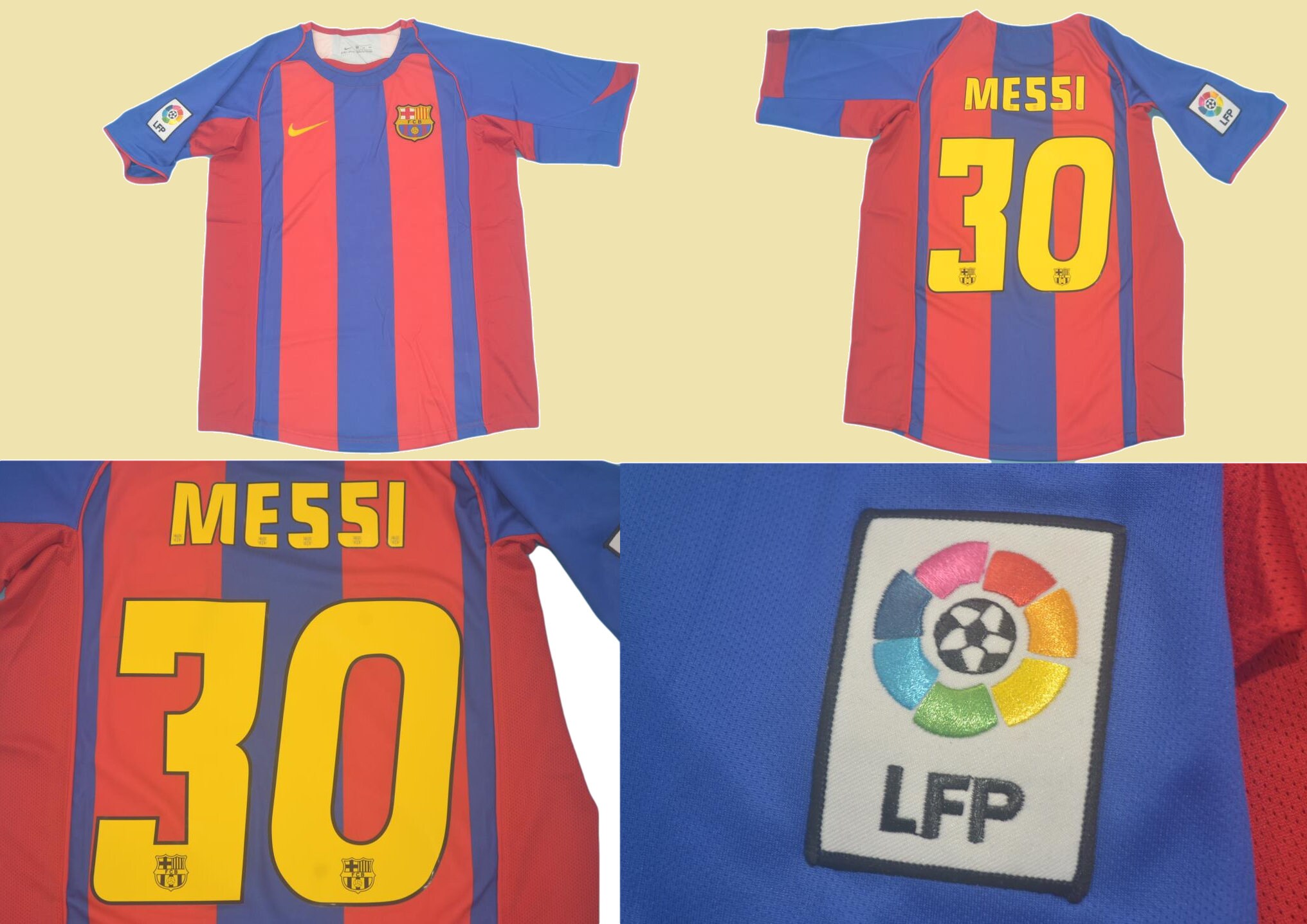 Fc barcelona 2004 2005 shirt jersey LA LIGA MODELmessi barca | Etsy