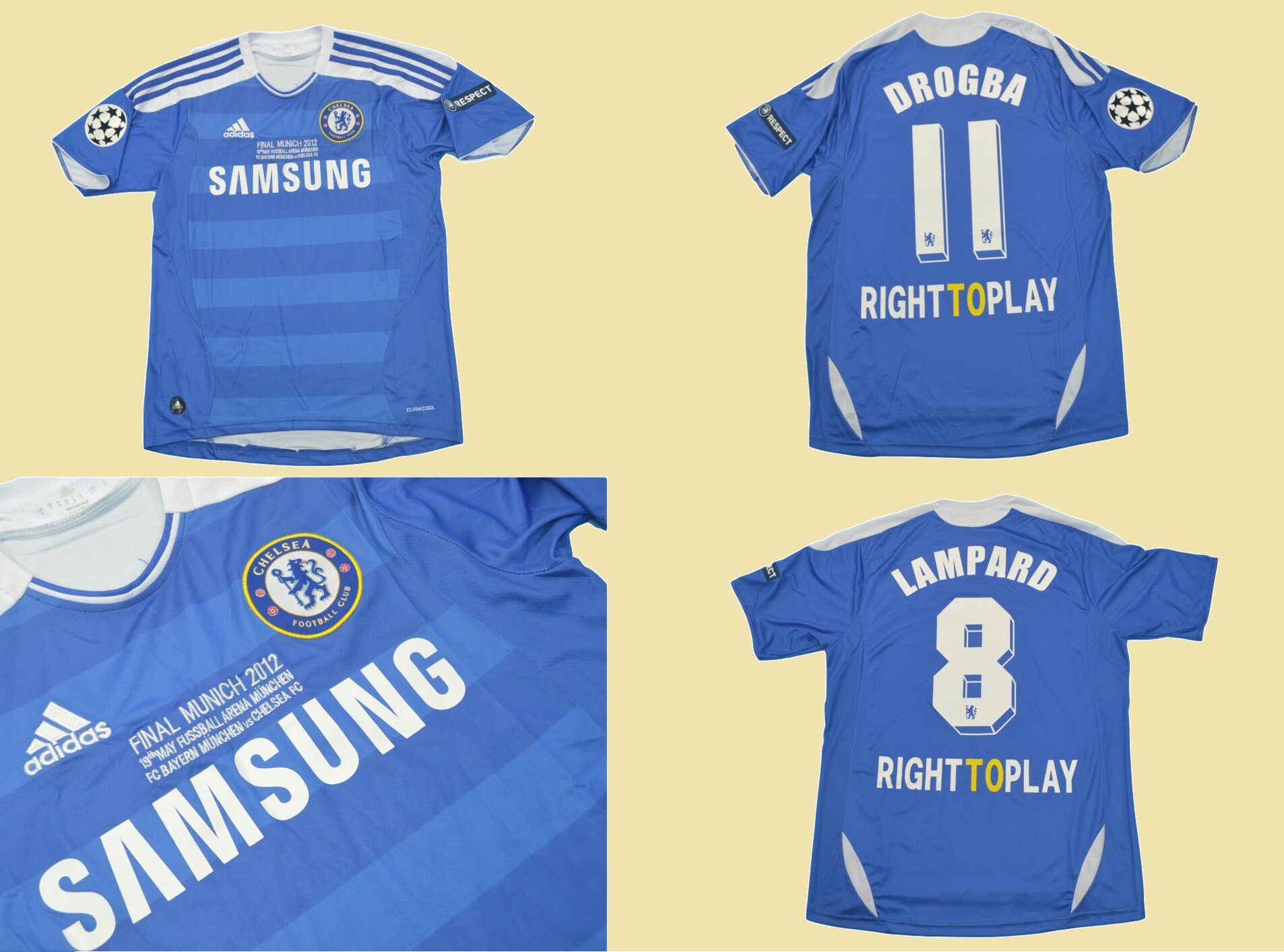 2012 chelsea shirt jersey champions league final playera Etsy