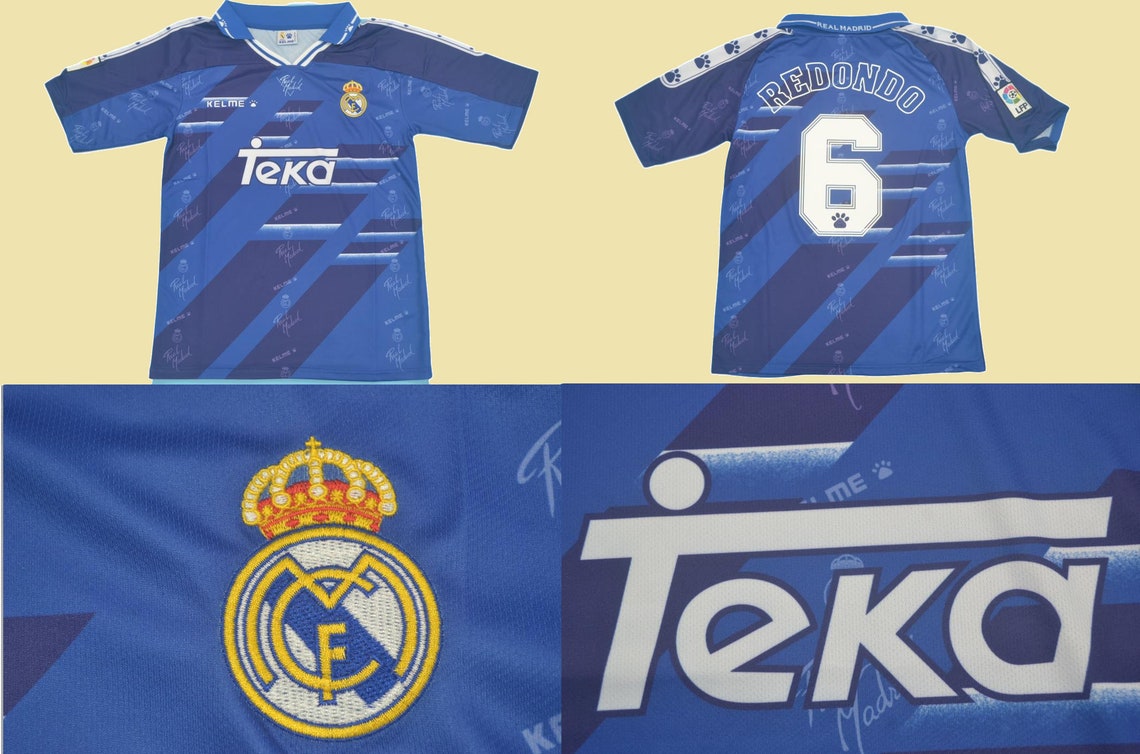 Real madrid 1994 1995 1996 jersey shirt away violet