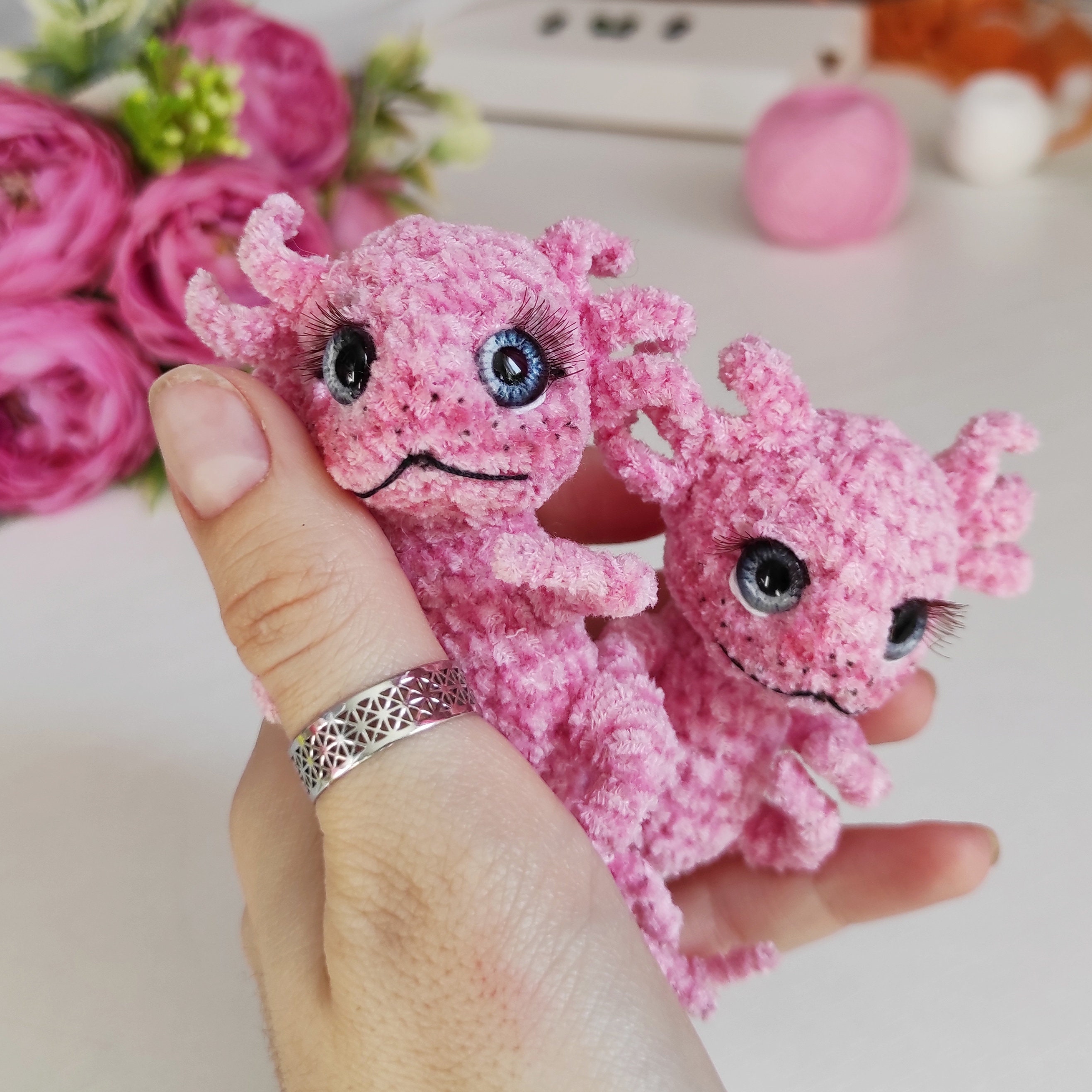 Pattern Axolotl Crochet DIY Tutorial in English Etsy