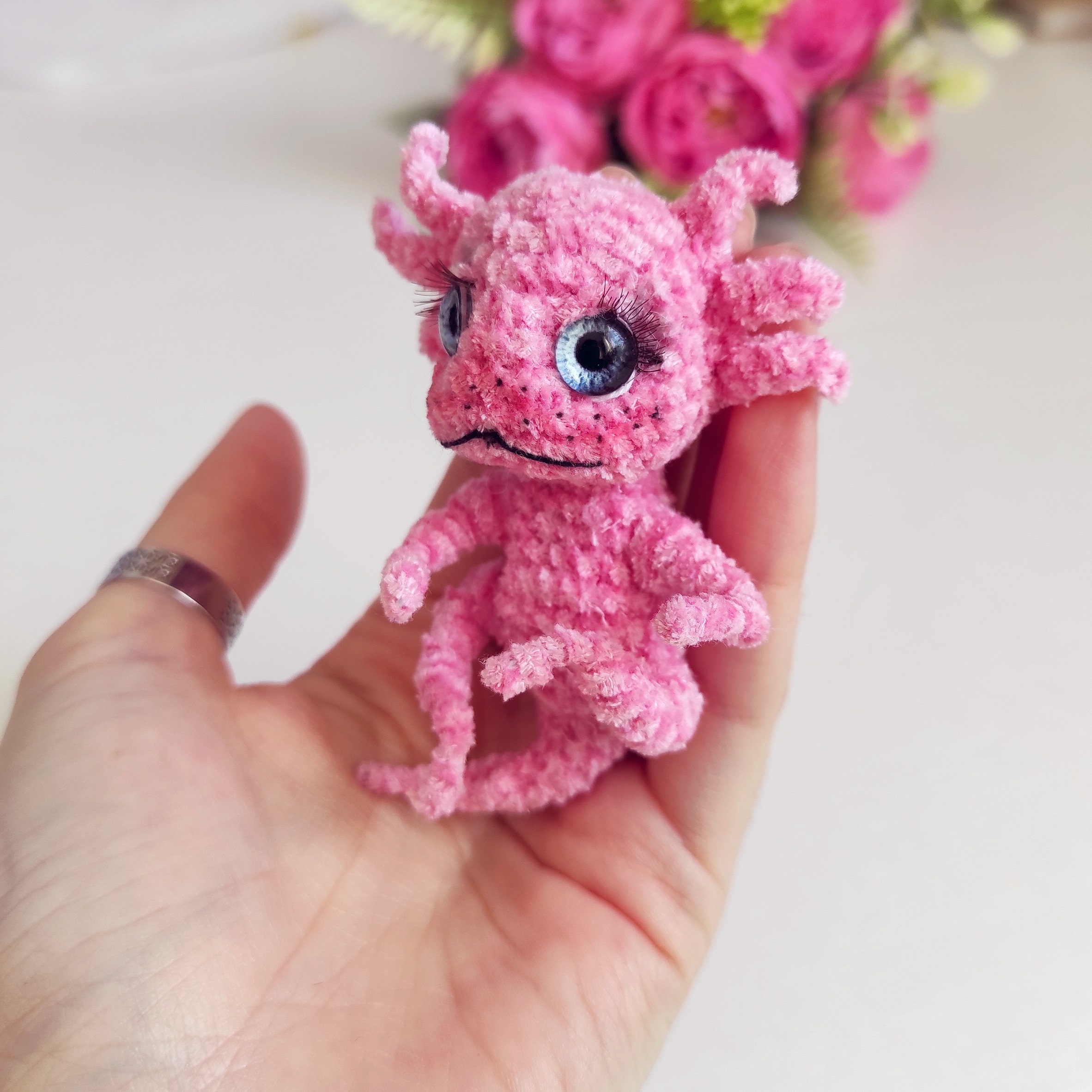 Pattern Axolotl Crochet DIY Tutorial in English Etsy