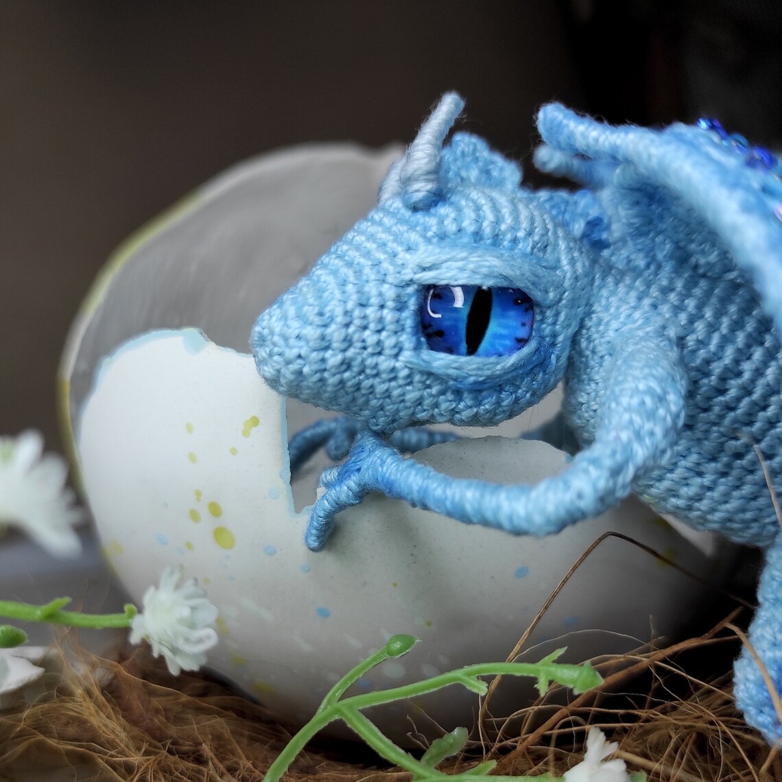 Dragon handmade tiny figurine 7 8 inch Etsy