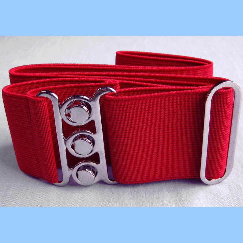 Nurses Belt Quality Elastic UK Made Bottle Green Burgundy Lilac Red