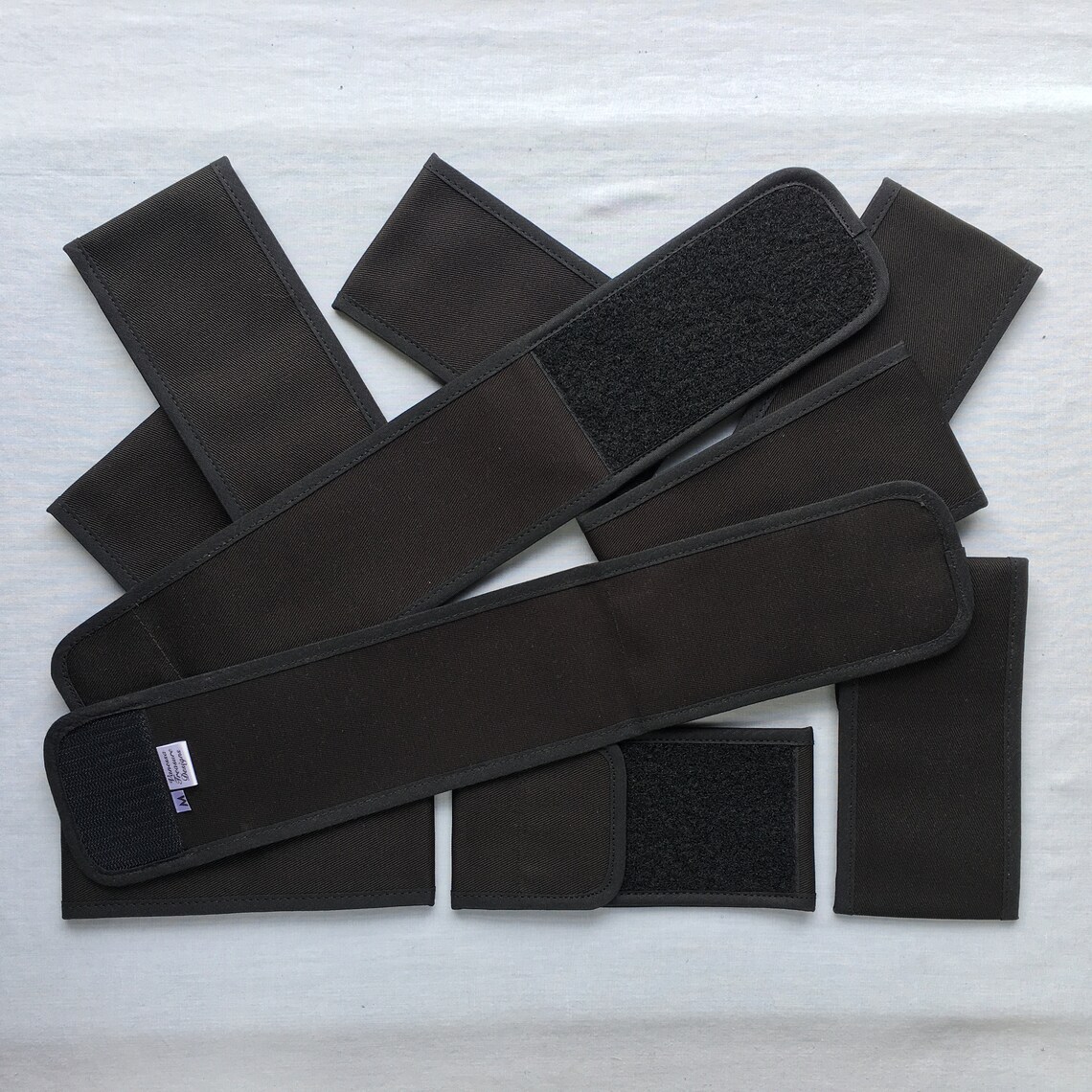 Mourning armband black wrap around fabric adjustable touch and Etsy