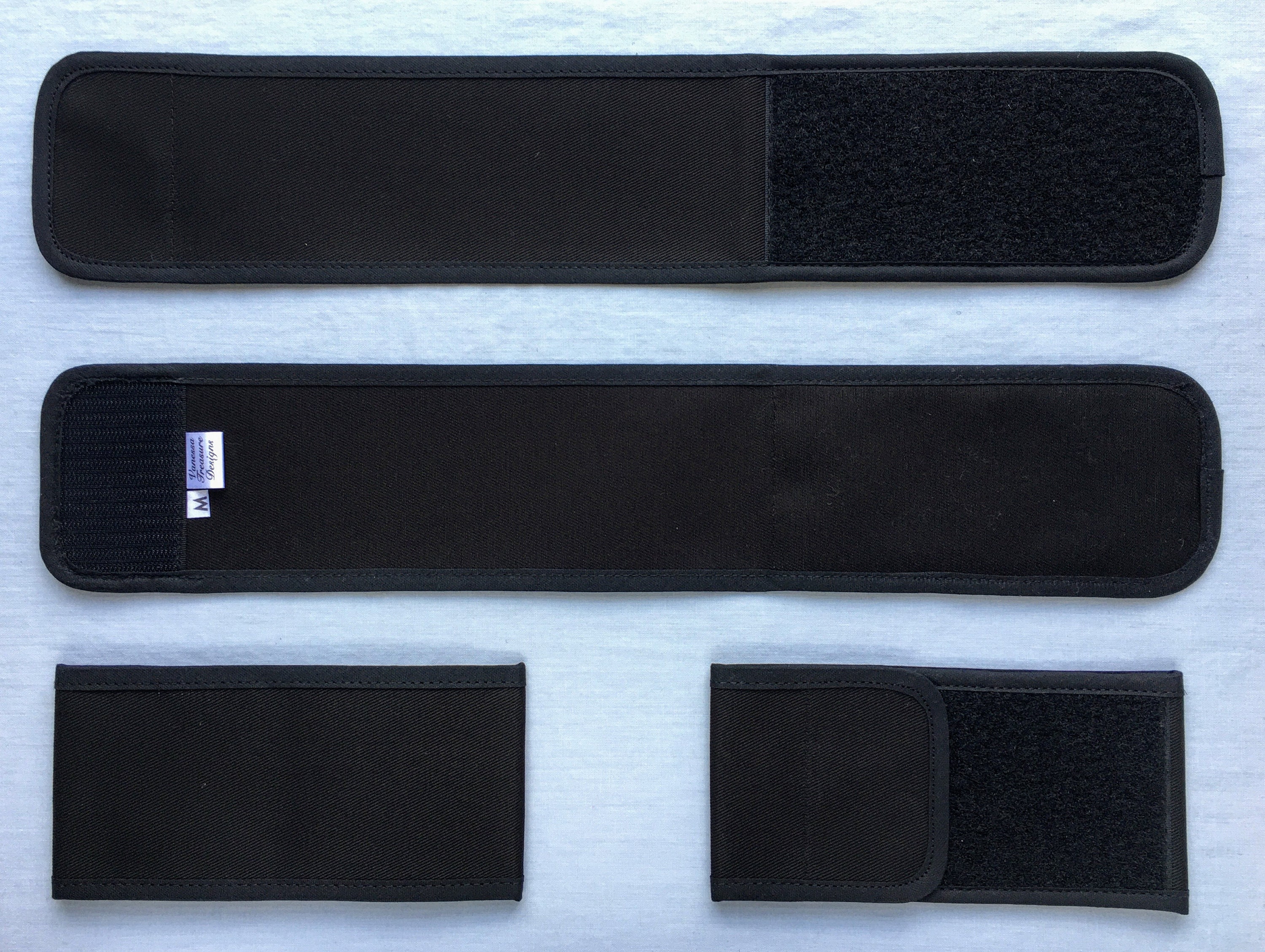 Mourning armband black wrap around fabric adjustable touch and Etsy