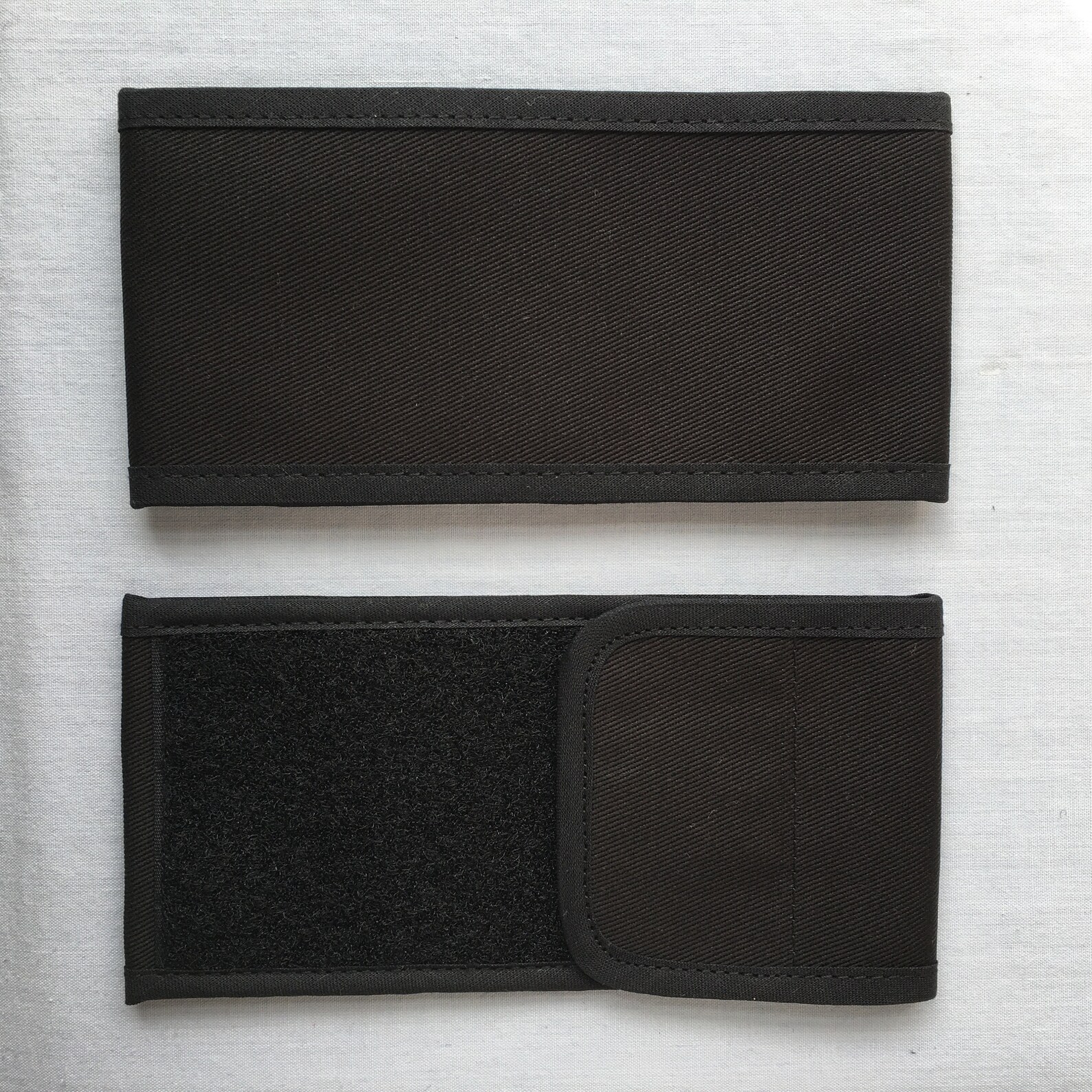 Mourning Armband Black Wrap Around Fabric Adjustable Touch and Etsy