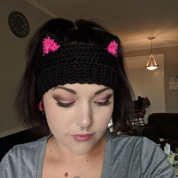 Cat Ear Headband Etsy