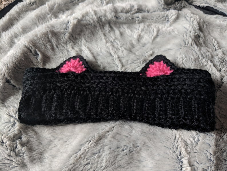 Cat Ear Headband Crochet Kitty Ears Ear Warmer Cat Ears Etsy