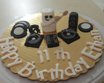 Dj Marshmello Cake Etsy
