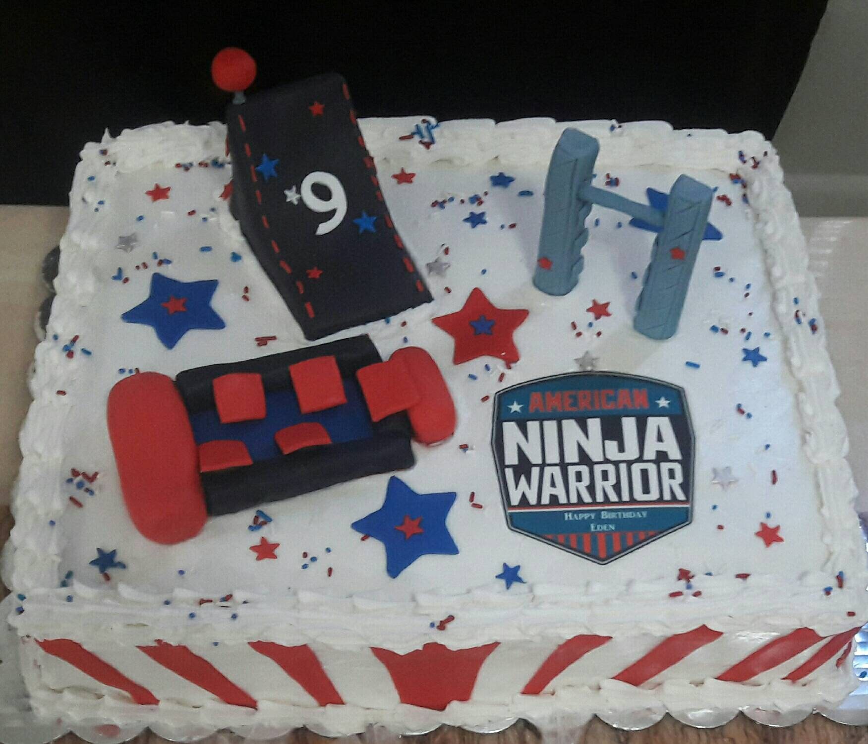 Ninja Guerrier Inspire Fondant Gateau Topper Etsy