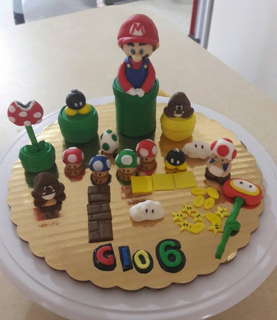 Video Game Inspired Fondant Cake Decoration