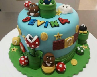 Luigi Cake Topper Etsy