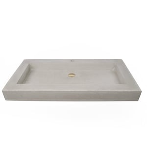 Concrete Vessel Sink/Console Sink, Large, Handmade, Modern Wash Basin for Bathroom Seattle