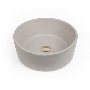Handmade Concrete Vessel Sink: Round Bowl Washbasin - Key West