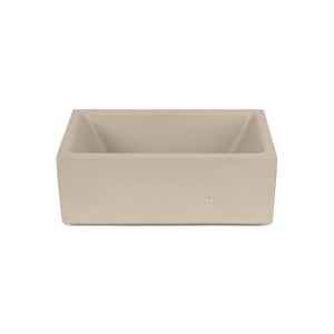 Concrete Vessel Sink, Handmade, Small Rectangle Design, Sleek and Modern Washbasin for Bathroom Houston