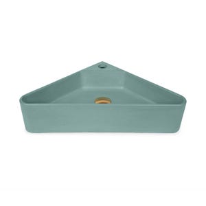 Handmade Concrete Corner Sink: Modern Triangle Washbasin Tampa