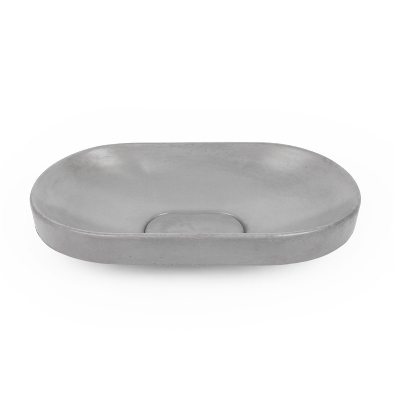 Concrete Vessel Sink Handmade Black Round/oval Design Sleek Etsy