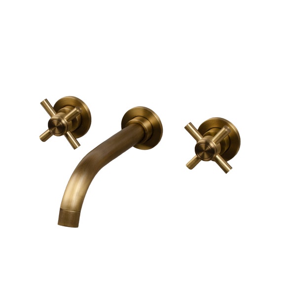 Concretti Designs 2 Handle Wall Mounted Faucet, Hot & Cold, Variety of Colors